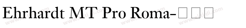 Ehrhardt MT Pro Roma字体转换
